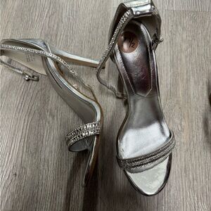 Aldo Shimmering Silver Heels